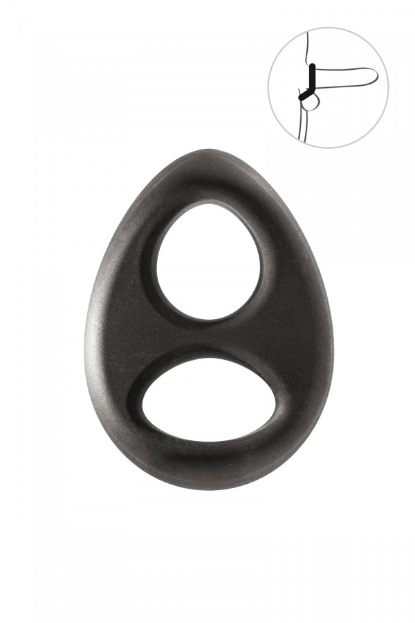 Double anneau de pénis silicone