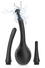 Poire à lavement avec 3 canules 350ml