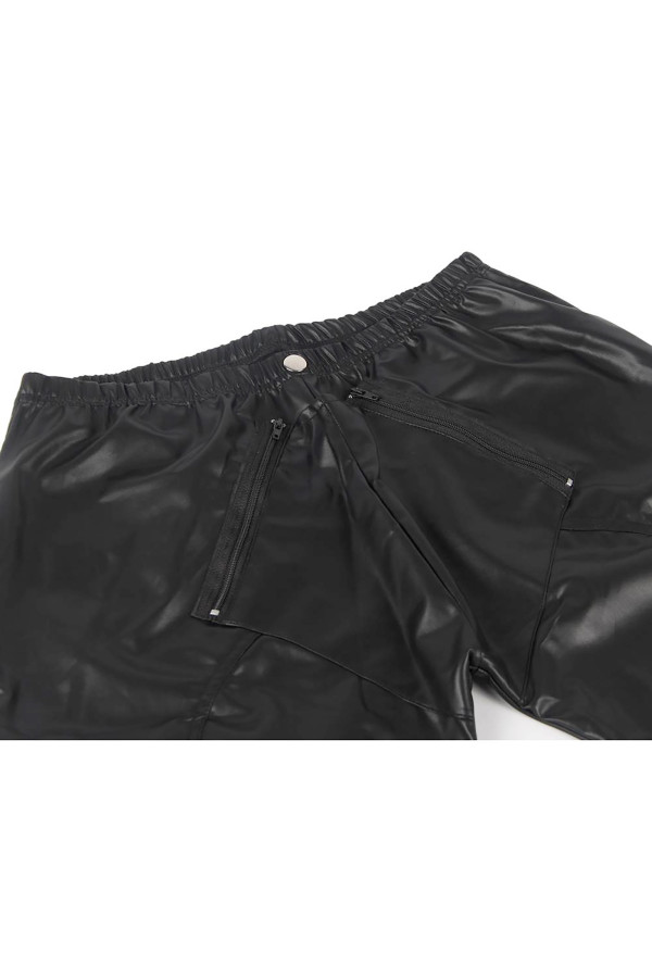 Pantalon homme ouvert avec zip façon wetlook de Paris Hollywood
