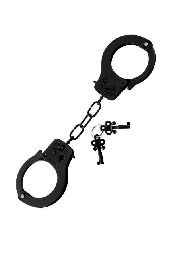 Menottes en métal noir Pretty Love - Élégance & jeux de pouvoir