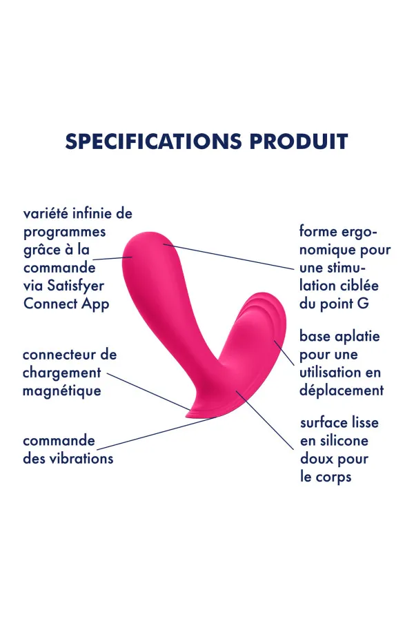 Satisfyer Top Secret, vibromasseur point G connecté