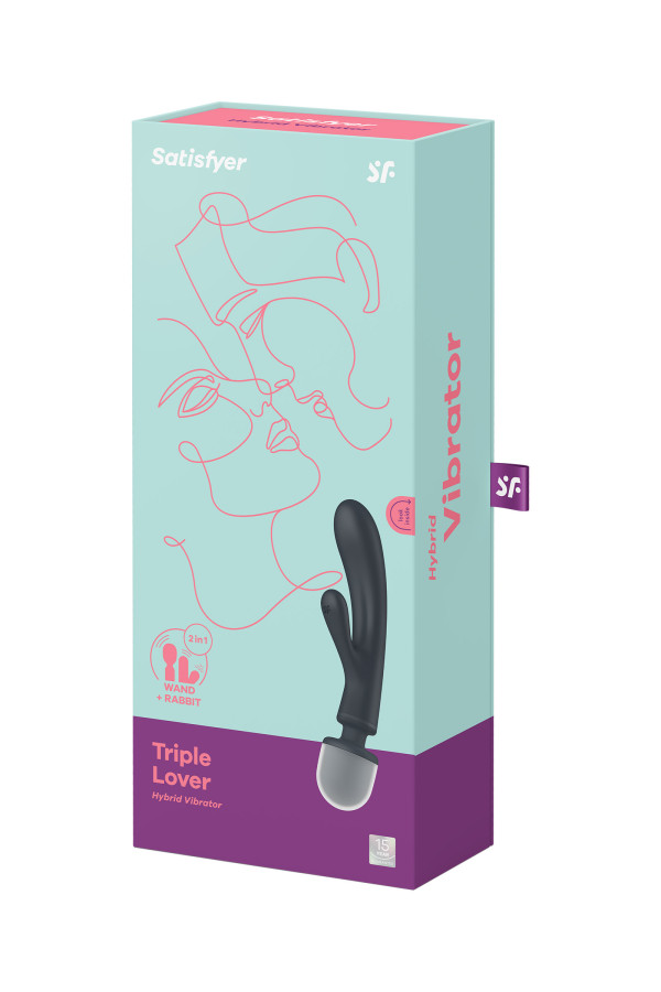 Satisfyer Triple Lover - Vibromasseur wand et rabbit