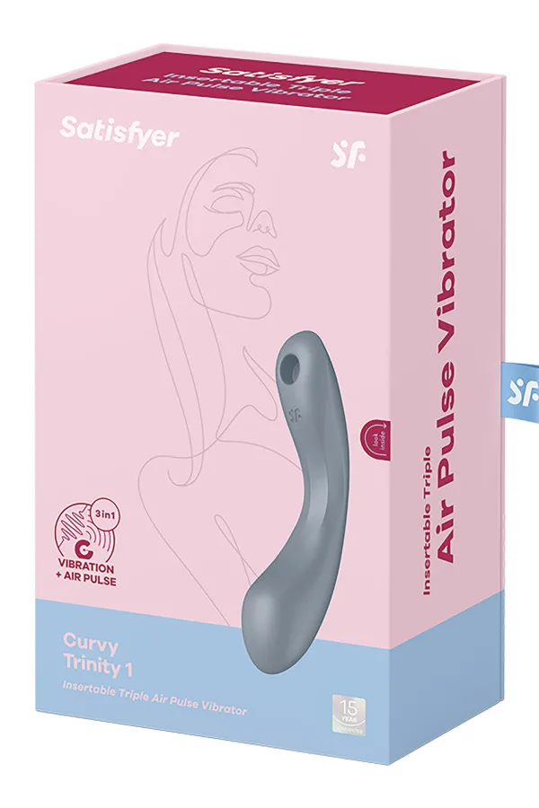 Vibromasseur 3 en 1 Curvy Trinity 1 rouge de Satisfyer