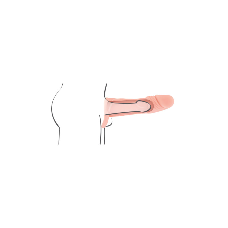 Gaine D'extension Avec Sangle Pour Testicules BAILE FOR HIM - Longueur 13,5 Cm - Multicolore - Produit Neuf