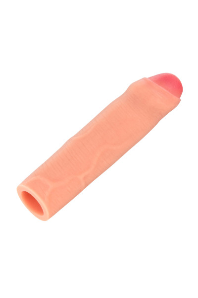 Biggy, gaine de pénis extension réaliste avec prépuce 16cm