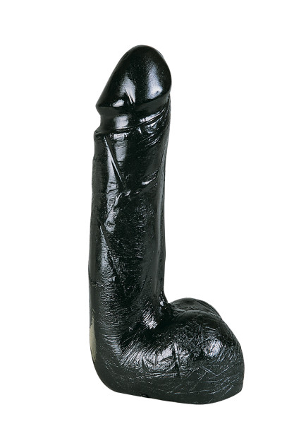 Gode réaliste géant All Black 19,5cm