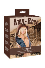 Amy-Rose, poupée gonflable femme blonde position de cowgirl