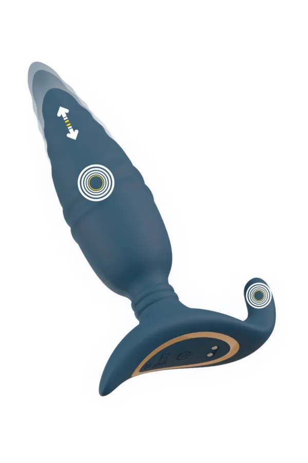 Plug anal vibrant et va-et-vient Anos