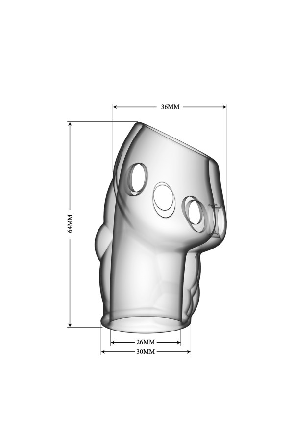 Gaine à pénis avec alvéoles Oscar