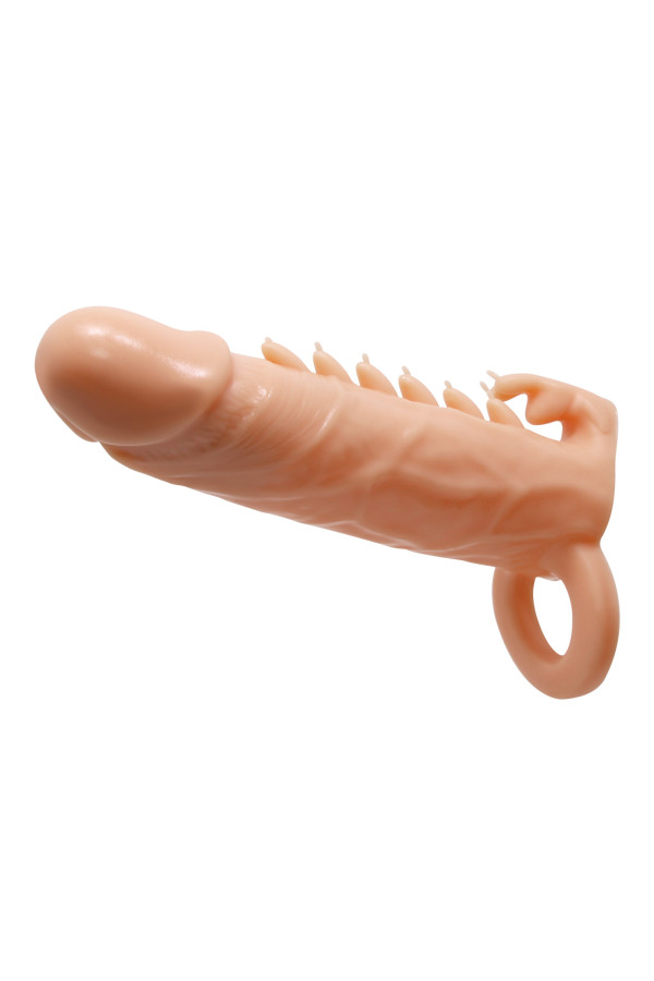 Emmit, gaine à pénis réaliste à picots avec cockring