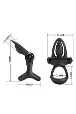 Double cockring avec stimulateur de clitoris vibrant