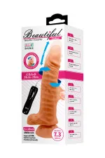 Gode de texture peau réaliste vibrant va-et-vient Easton 18 cm