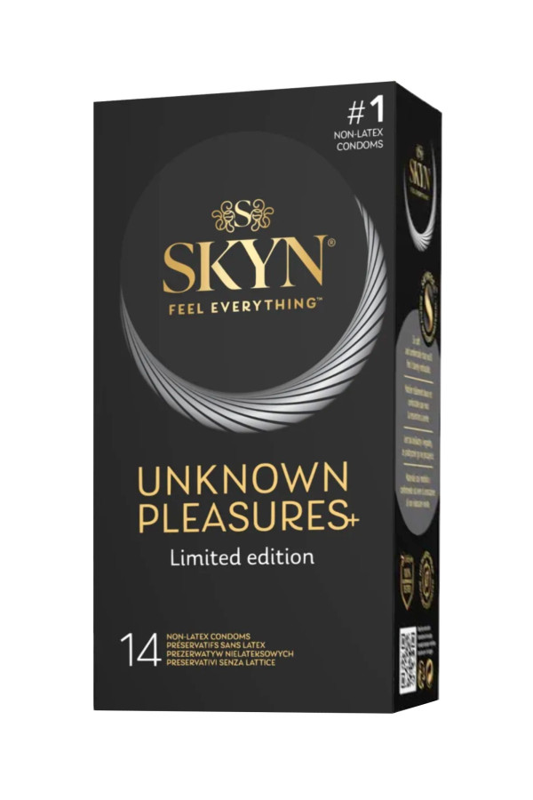 14 préservatifs sans latex Skyn Unknown Pleasures+
