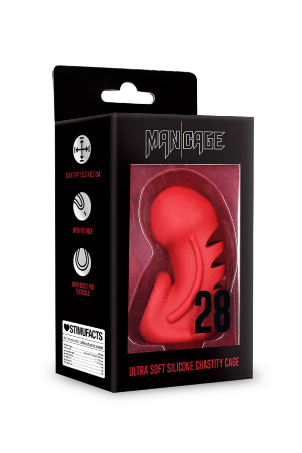 Cage de chasteté N28 en silicone ultra soft