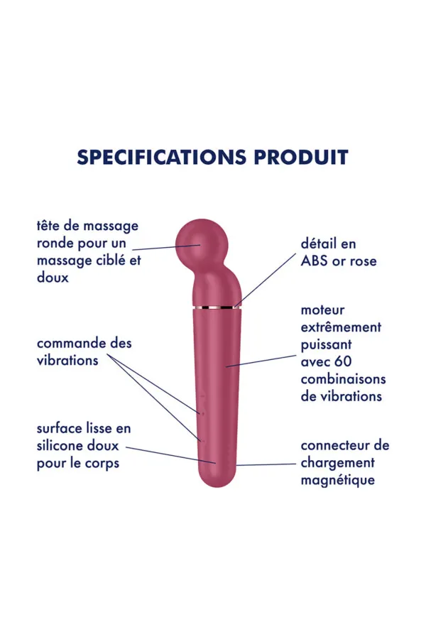 Wand Planet Wand en bordeaux de Satisfyer