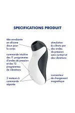 Satisfyer Orca, stimulateur clitoridien par air pulsé et vibrations