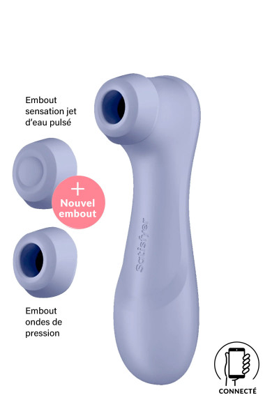 Stimulateur de clitoris technologie Liquid Air connecté Satisfyer Pro 2 Generation 3