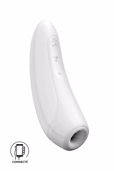 Sextoy connecté :Stimulateur de clitoris blanc Satisfyer