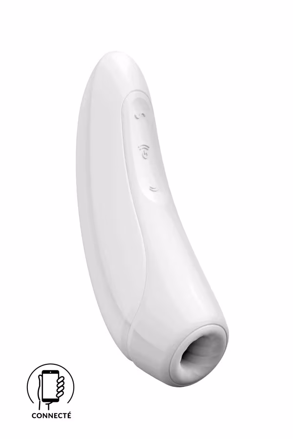 Sextoy connecté :Stimulateur de clitoris blanc Satisfyer