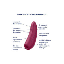 Sextoy connecté :Stimulateur de clitoris blanc Satisfyer