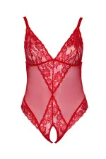 Body ouvert grande taille en dentelle 