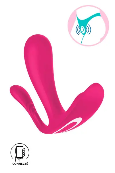 Vibromasseur point G et anal connecté Satisfyer Top Secret +