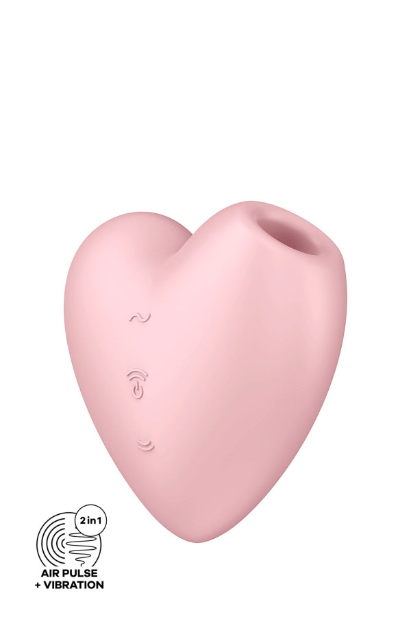 Satisfyer Cutie Heart, stimulateur de clitoris par air pulsé et vibrations