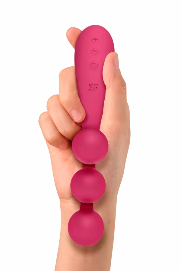 Triple stimulateur Tri Ball 1 de Satisfyer de couleur prune