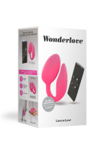 Wonderlove, œuf vibrant avec double stimulation et télécommandé