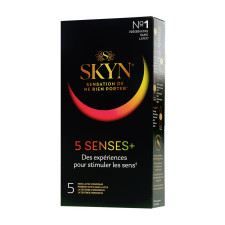 Boîte de 5 préservatifs 5 senses + Skyn de Manix