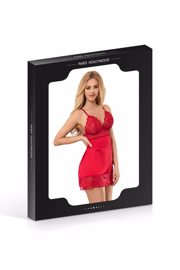 Nuisette string en dentelle rouge de Paris Hollywood