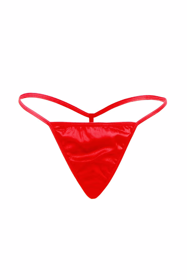 Nuisette string en dentelle rouge de Paris Hollywood