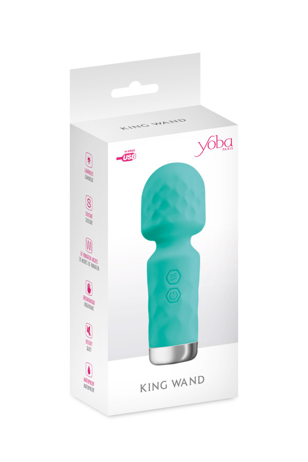 King Wand, mini vibromasseur wand lumineux