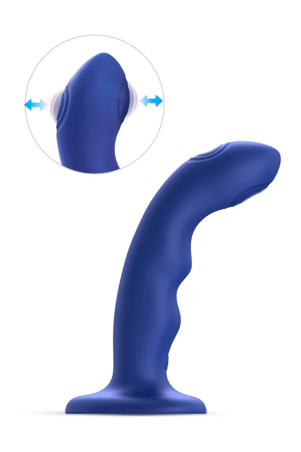 Gode vibrant à double tapotement Wave de Strap On