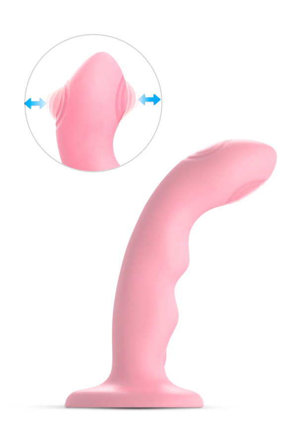 Gode vibrant à double tapotement Strap-On-Me Tapping Dildo Wave