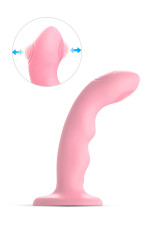 Gode vibrant à double tapotement Strap-On-Me Tapping Dildo Wave