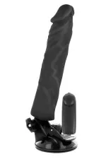 Gode ventouse réaliste vibrant et inclinable 21cm