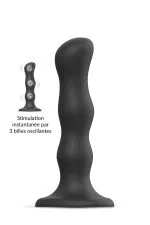 Gode ventouse à billes oscillantes, Strap-On-Me Dildo Geisha Balls