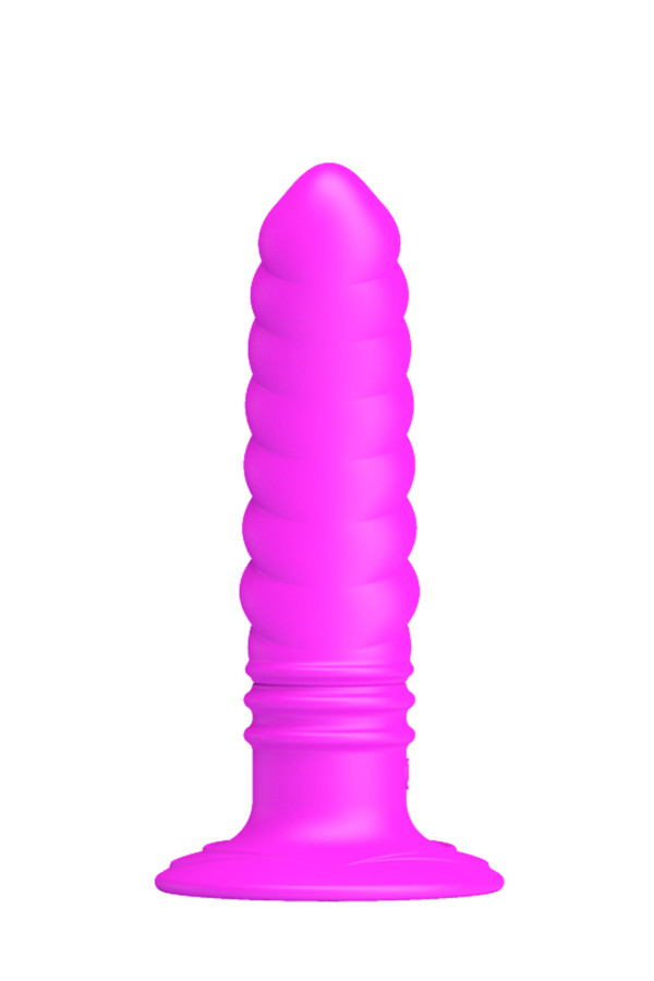 Gode anal vibrant en silicone avec ventouse puissante Twist