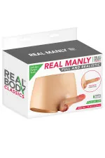 Culotte avec gode réaliste et plein pour femme Real Manly