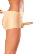 Culotte avec gode réaliste et plein pour femme Real Manly