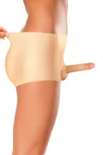 Real Manly, culotte avec gode réaliste creux pour homme