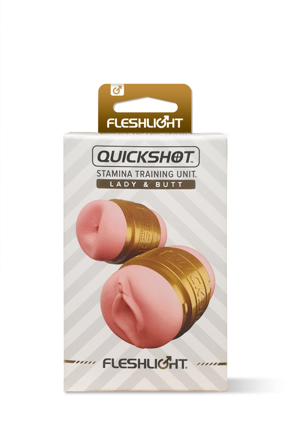 Fleshlight Quickshot Stamina Training Unit, masturbateur vagin et anus réalistes