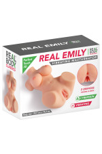 Buste masturbateur Real Emily réaliste à 2 orifices