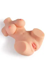 Buste masturbateur réaliste vibrant à 2 orifices Real Emily