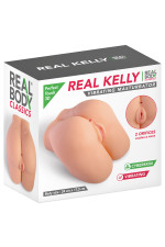 Real Kelly, masturbateur fessier vagin et anus vibrant