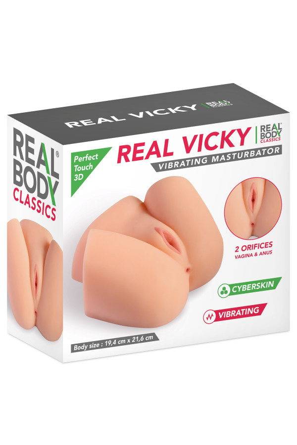 Real Vicky, masturbateur fessier vagin et anus vibrant