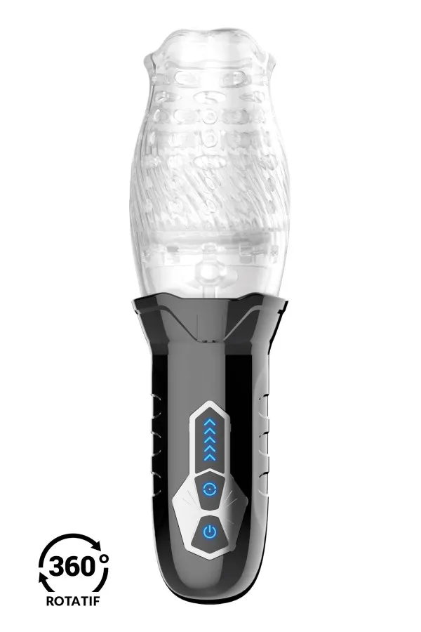 Masturbateur automatique vibrant et rotatif de Blue Junker