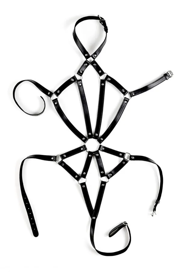 Harnais de corps pour femme Lovehit en cuir vegan de Virgite