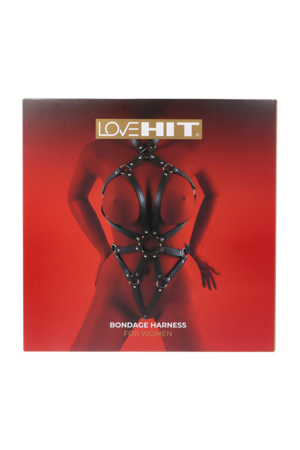 Harnais de corps pour femme Lovehit en cuir vegan de Virgite